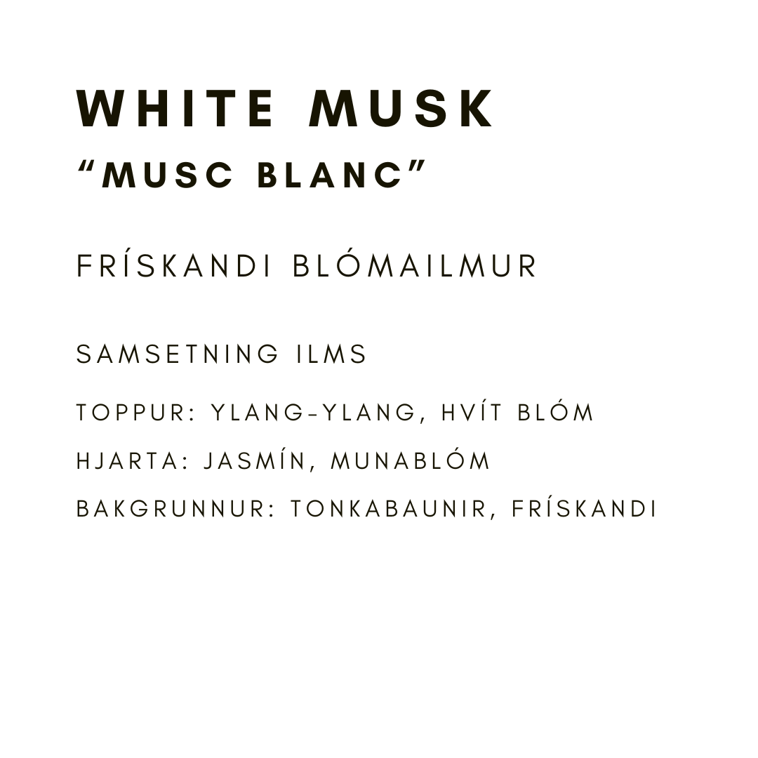 White Musk ilmur fyrir sápugerð “Musc Blanc”