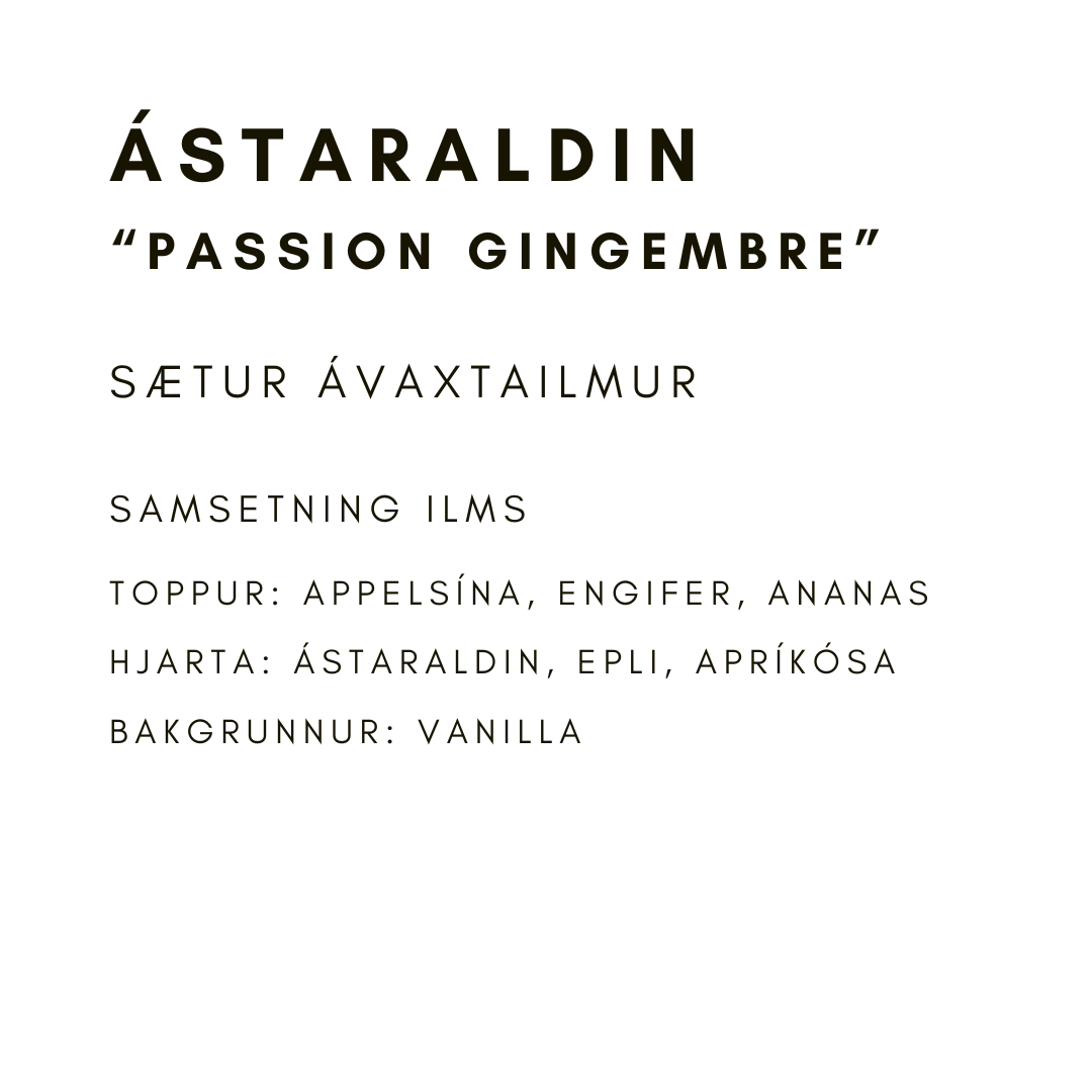 Ástaraldinilmur fyrir sápugerð “Passion Gingembre”