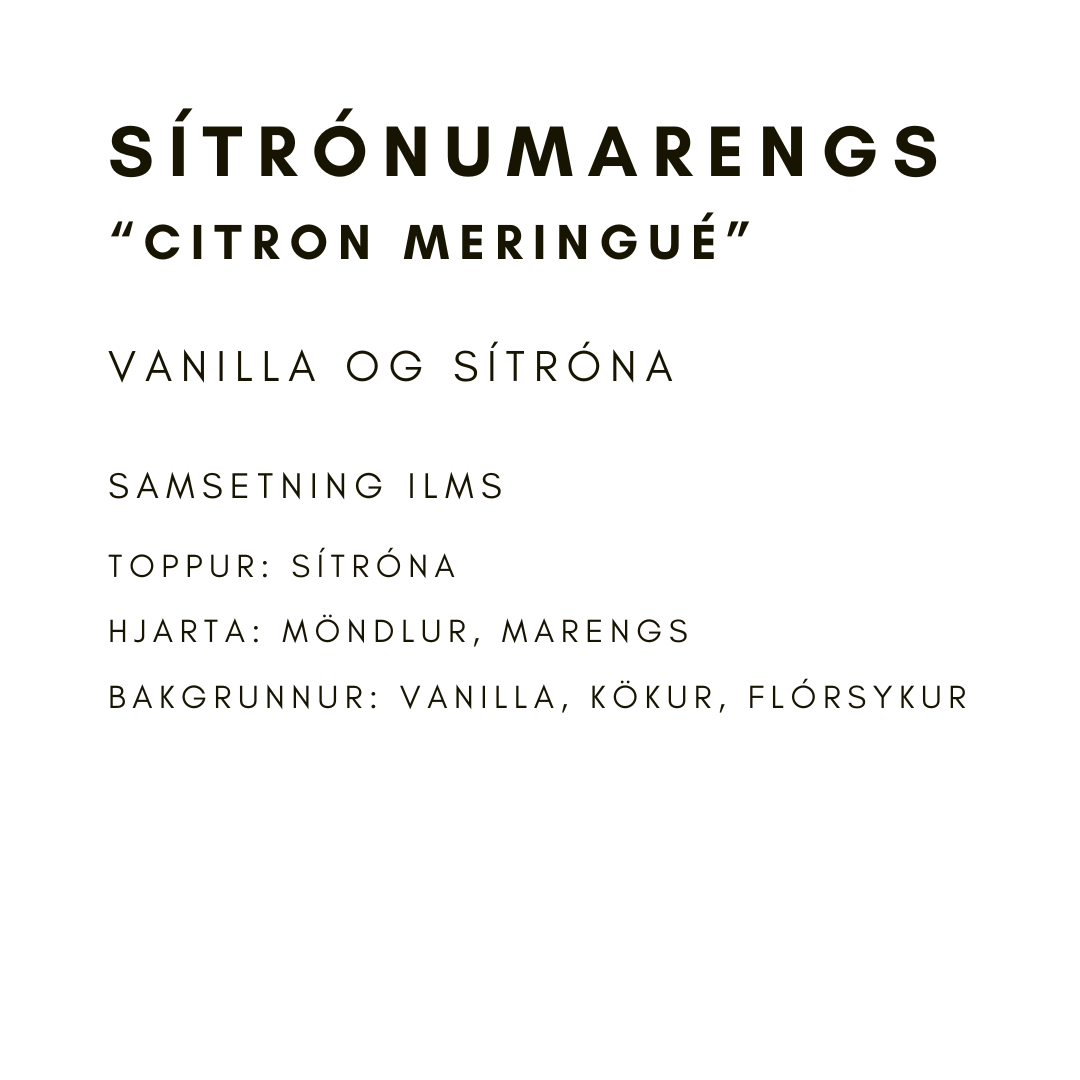 Sítrónumarengsilmur fyrir sápugerð “Citron Meringué”