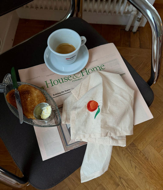 Tauservíettur - Appelsínur 4 stk