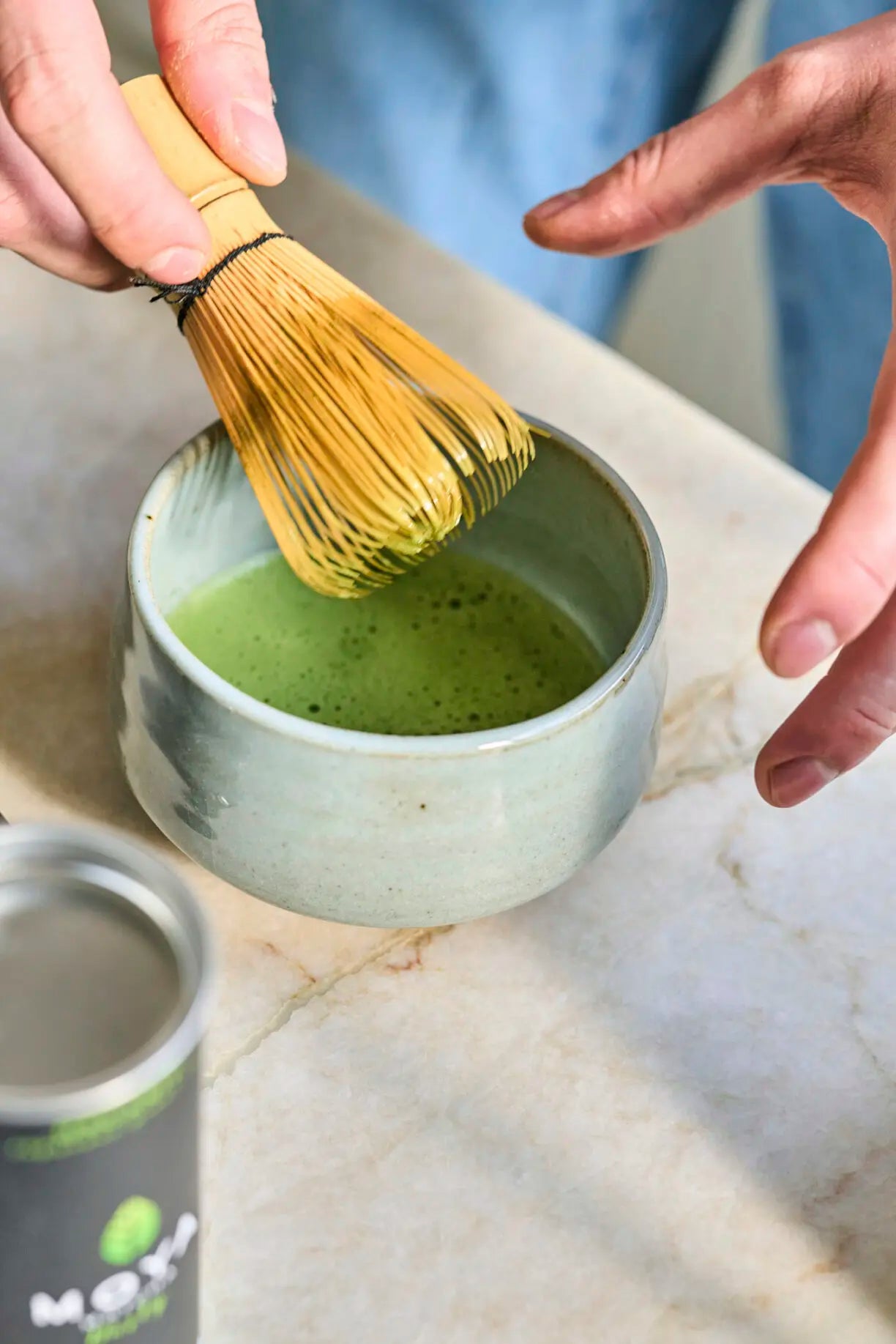 Matcha bambuspískur